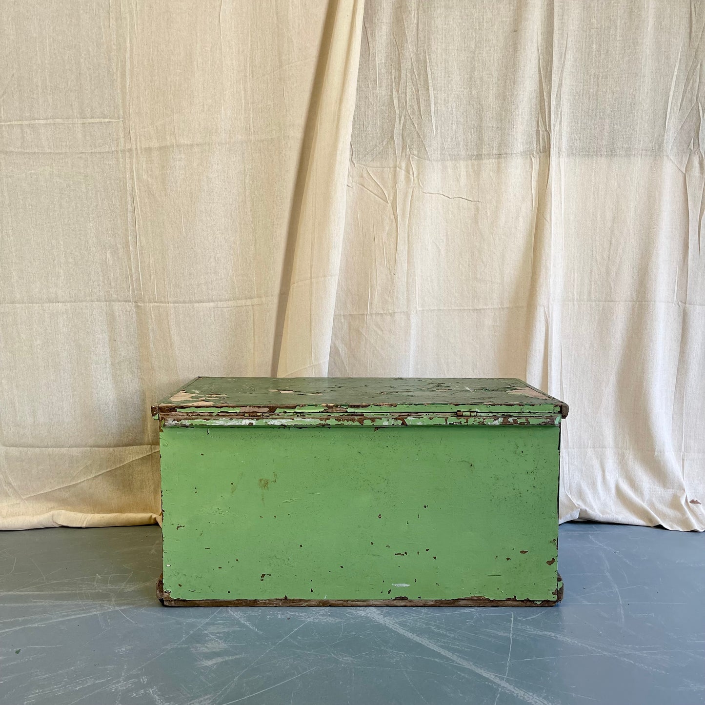 Antique Pine Painted Blanket Box - #2320