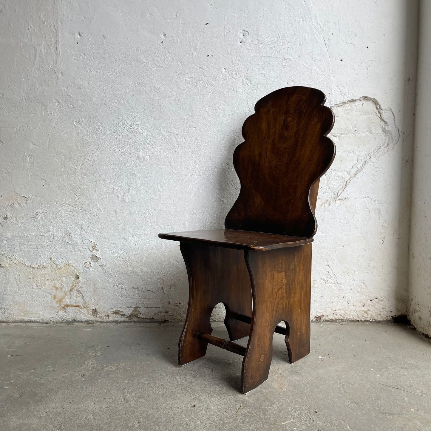 Set Of Six Vintage Elm Chairs - #2106