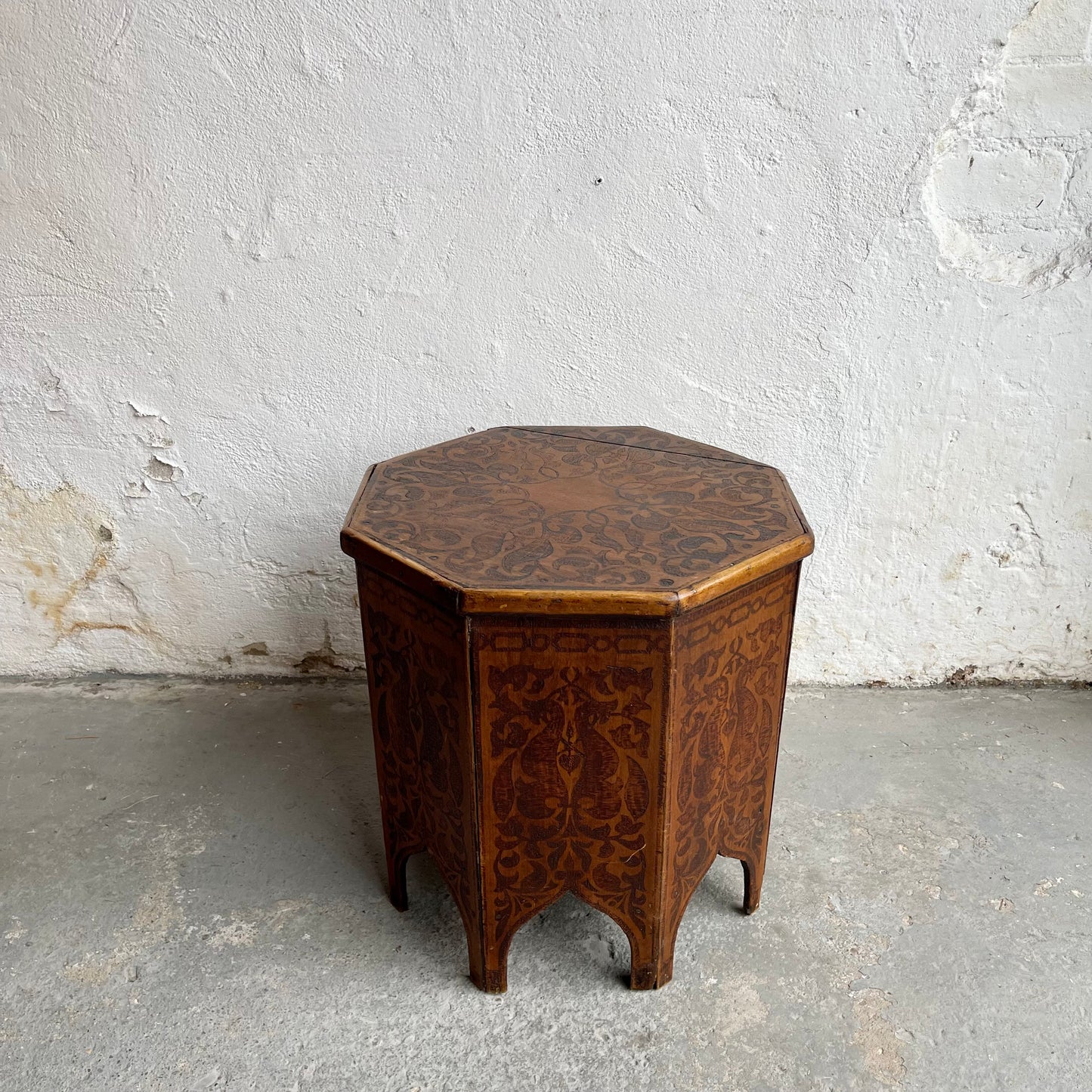 Victorian Pokerwork Table - #1708