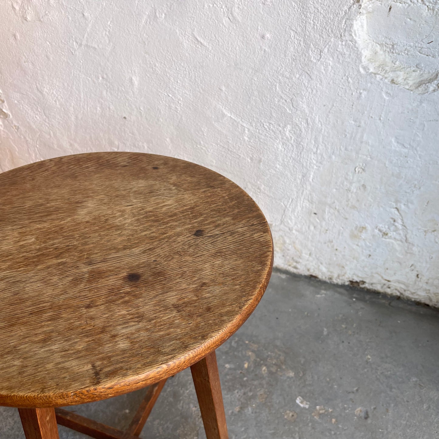 Vintage Oak Side Table - #2132