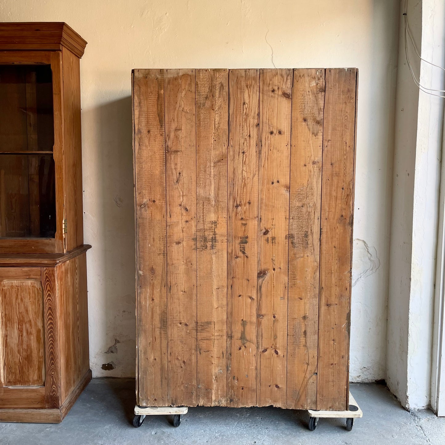 Antique Pine School Cupboard -#1446