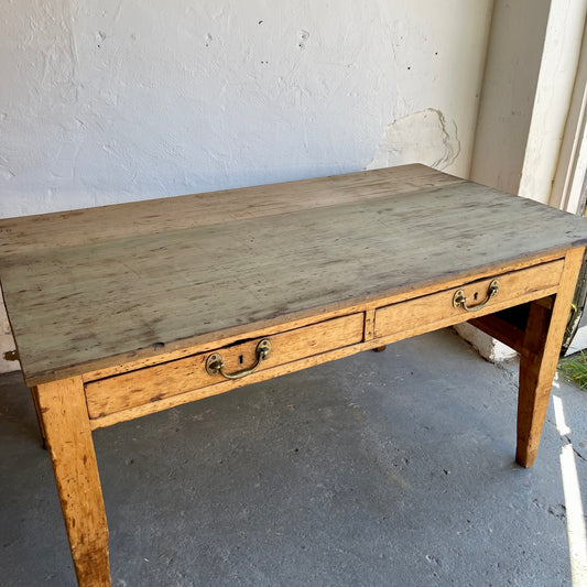 Antique Pine Table -#1584