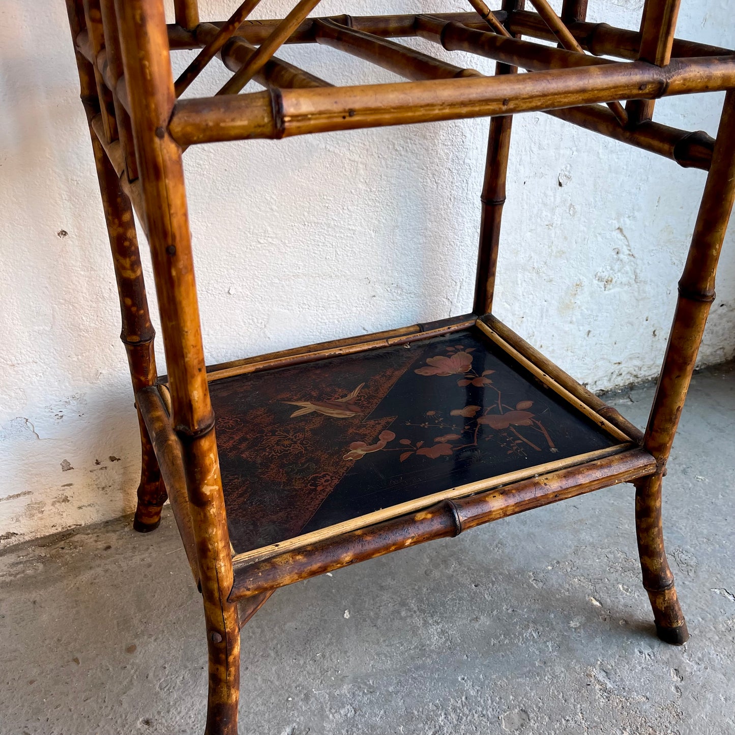 Antique Bamboo Paper Rack - #2022