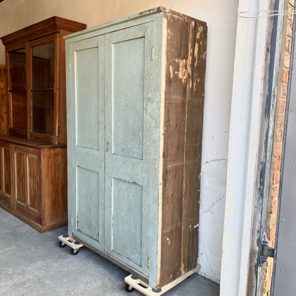 Antique Pine School Cupboard -#1446