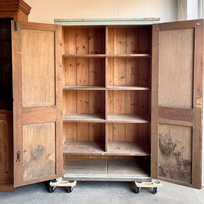 Antique Pine School Cupboard -#1446