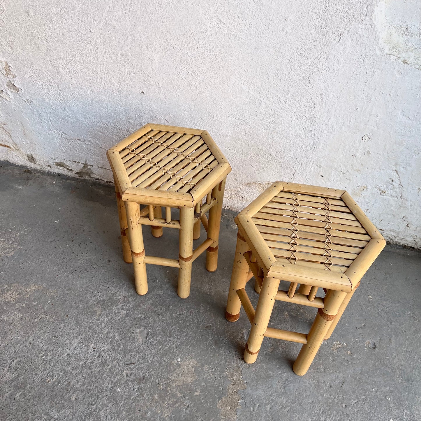 Vintage Bamboo Plant Stands - #2134