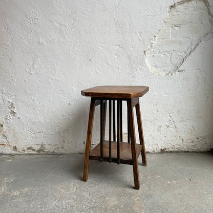 Vintage Wooden Stool/Side Table - #2107
