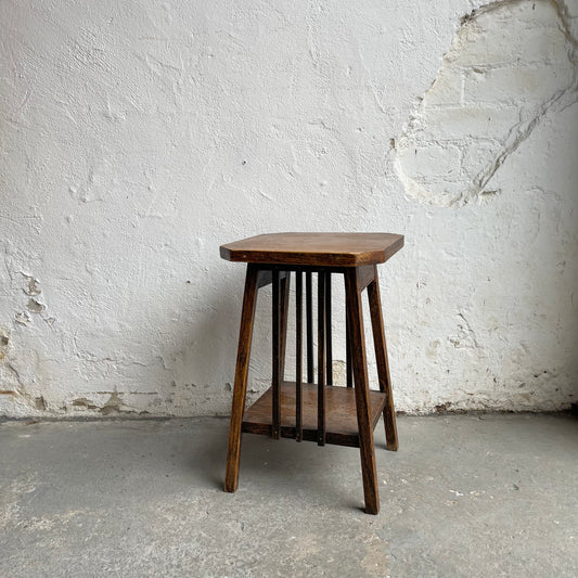 Vintage Wooden Stool/Side Table - #2107