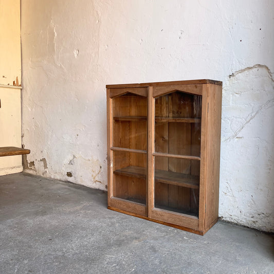 Antique Pine Glazed Cabinet - #2117