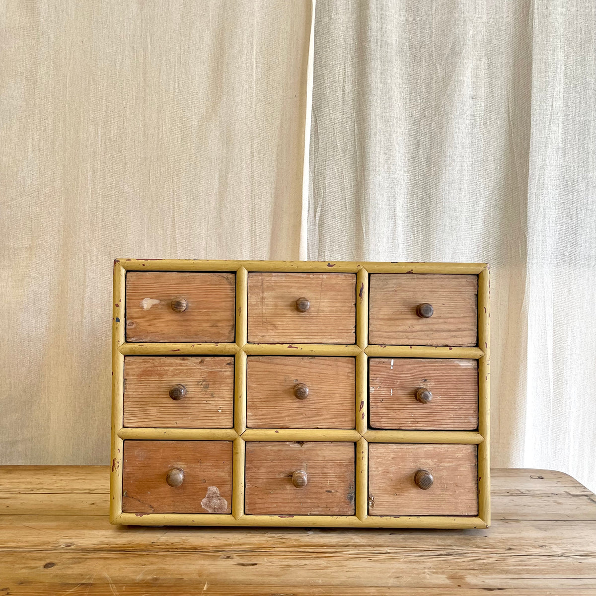 Vintage Bank of Drawers - #2350