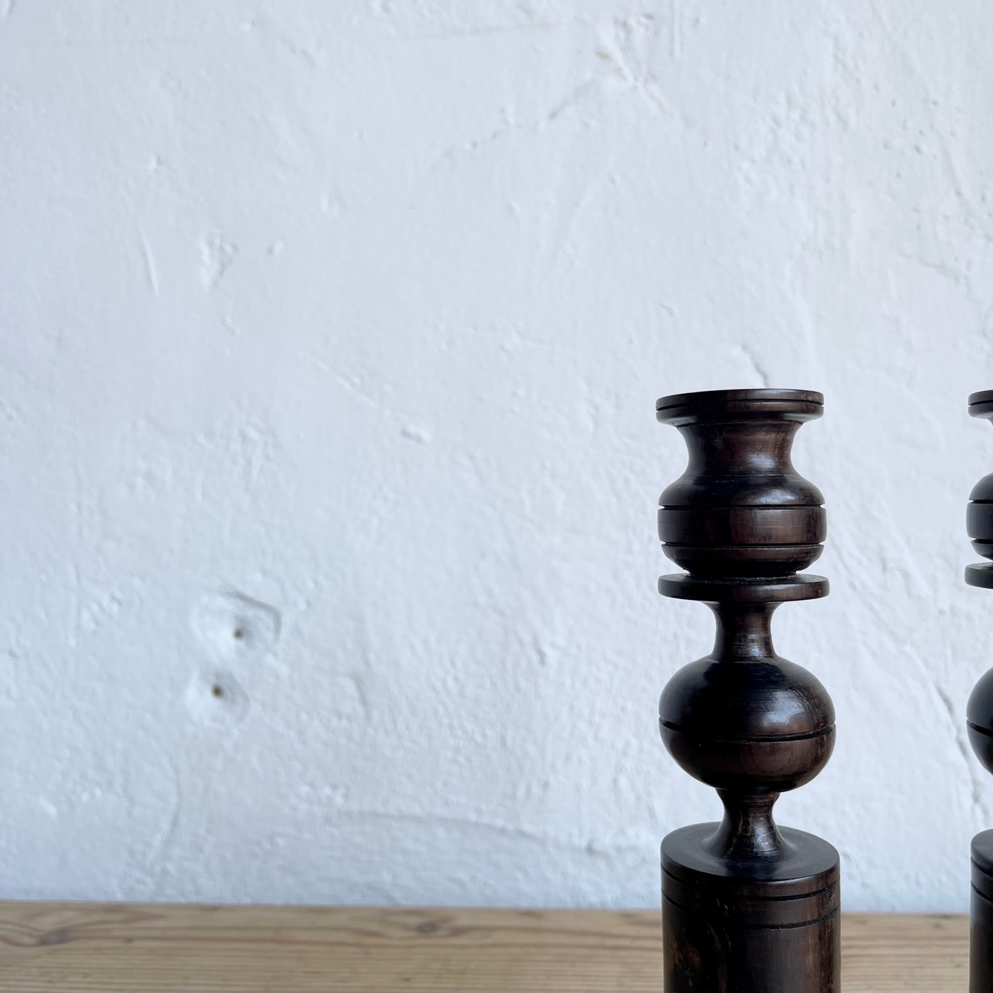 Vintage Hand Turned Candlesticks