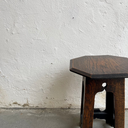 Arts & Crafts Oak Side Table - #1457