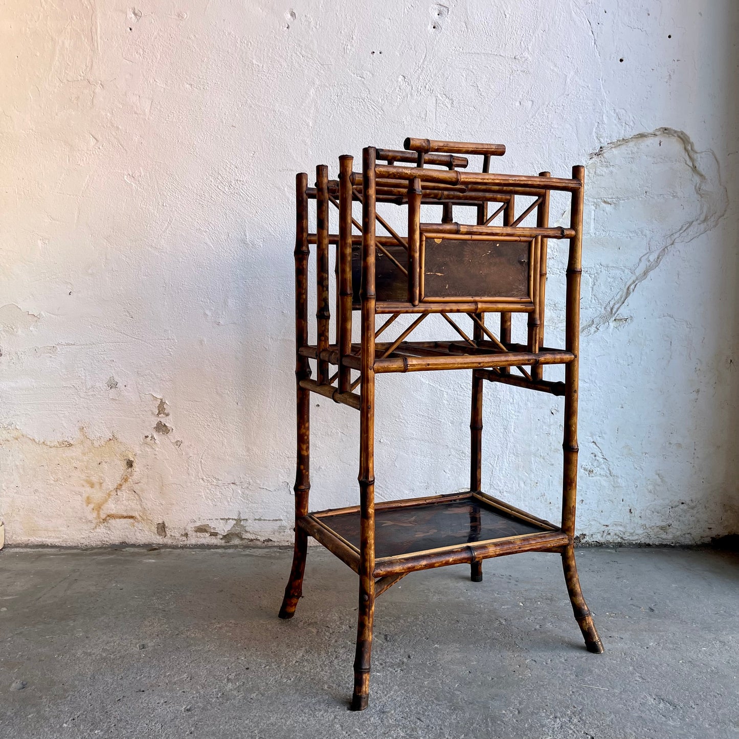 Antique Bamboo Paper Rack - #2022