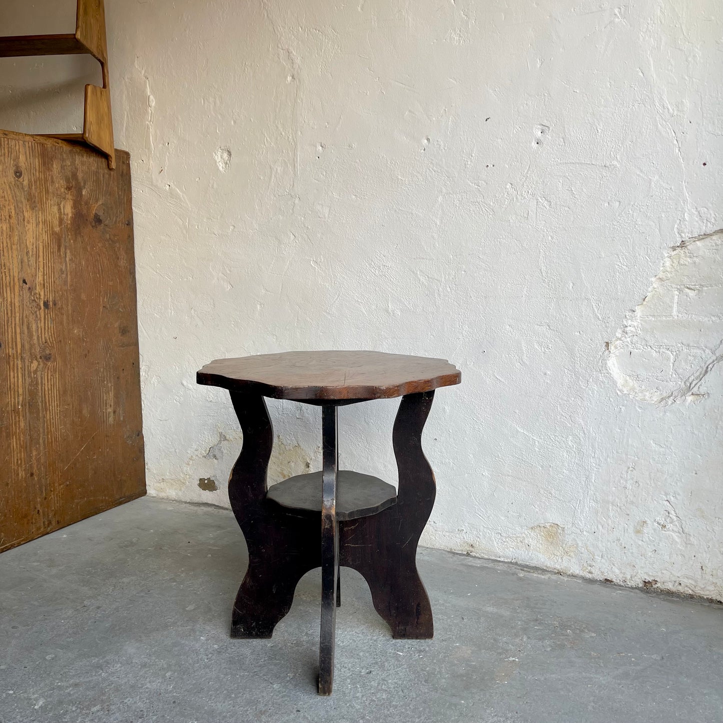 Vintage Oak Side Table - #1840