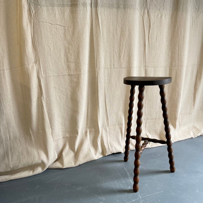 Vintage French Tall Bobbin Stool - #2212