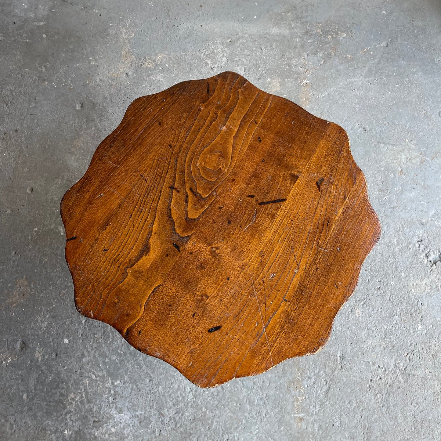 Vintage Oak Side Table - #1840