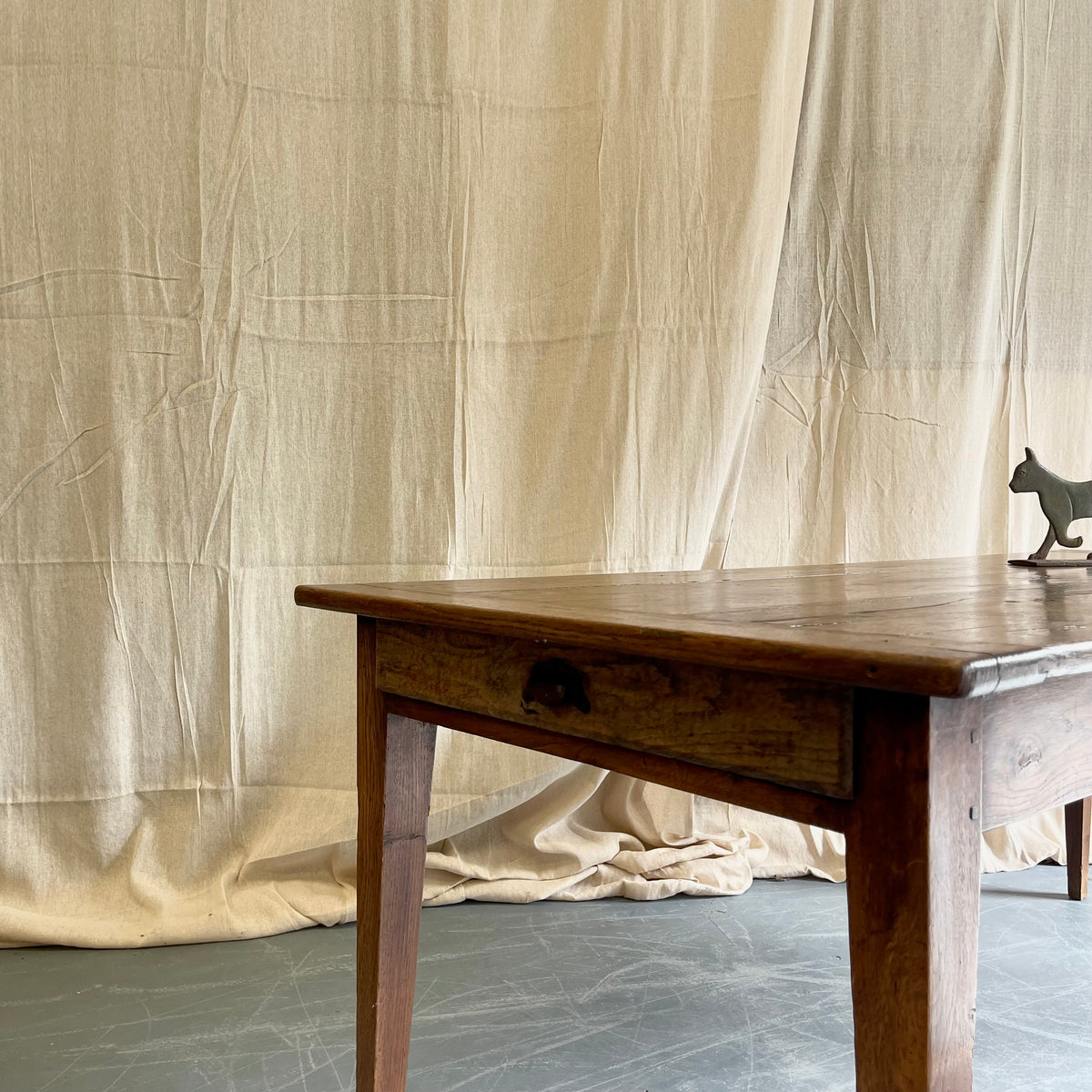 Antique French Chestnut Table - #2331