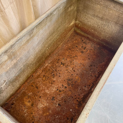Vintage Galvanised Water Trough - #2318