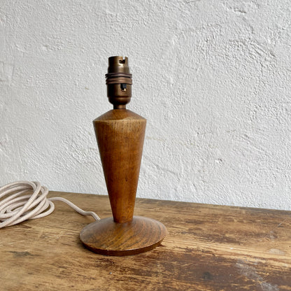 Vintage Small Wooden Lamp Base