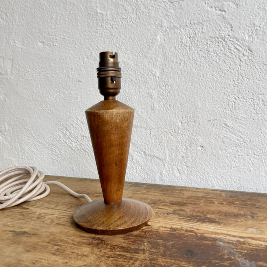 Vintage Small Wooden Lamp Base