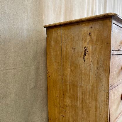 Antique Pine Chest of Drawers - #2415