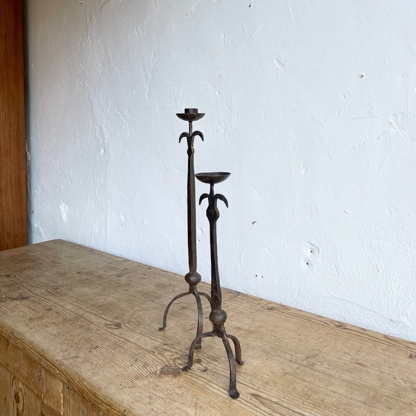 Vintage Hand Forged Candlesticks