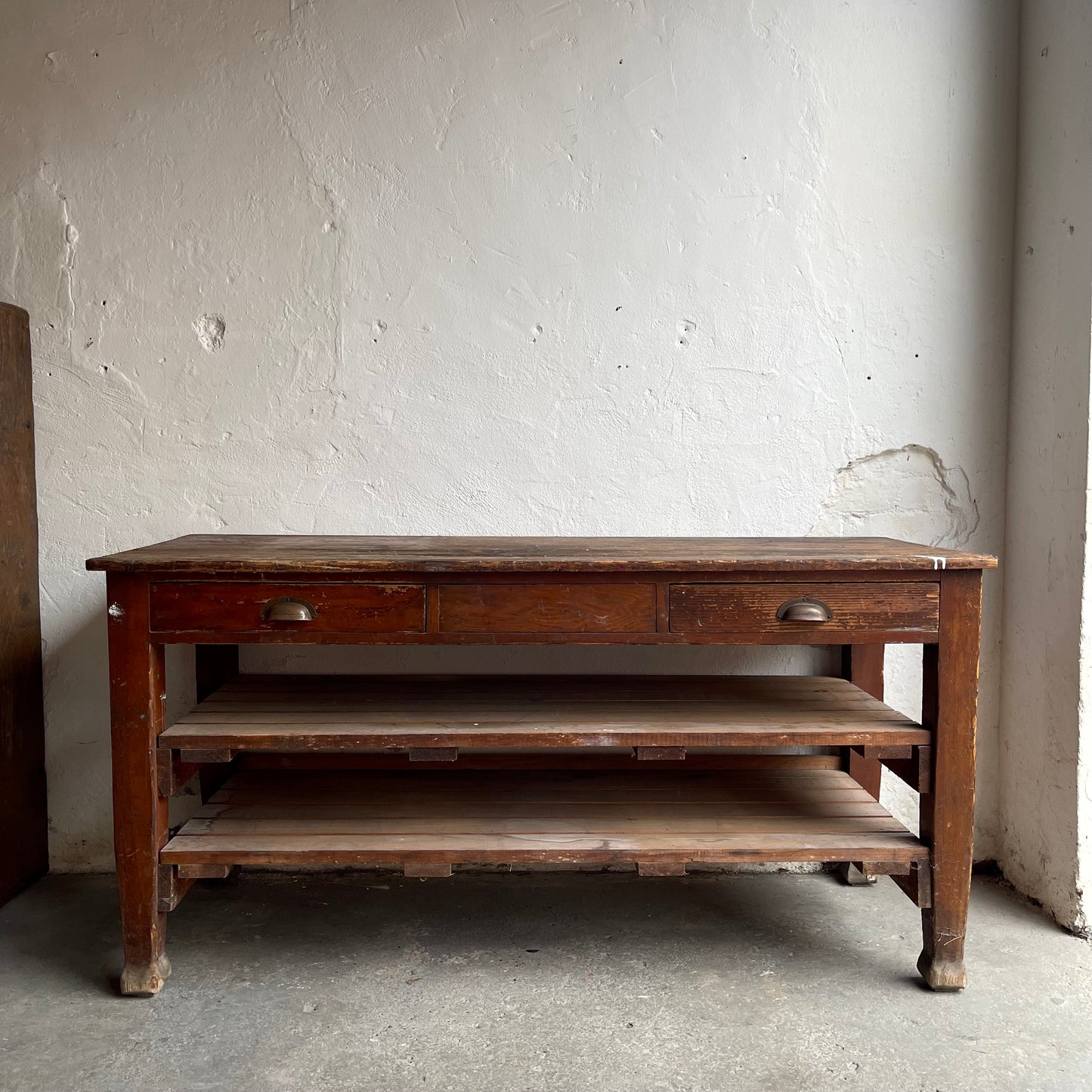 Antique Pine Workbench - #1868