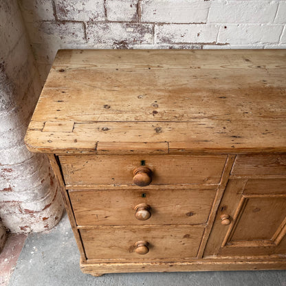 Antique Pine Dresser Base - #1935
