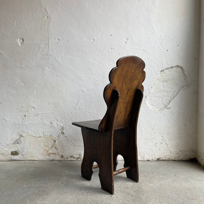 Set Of Six Vintage Elm Chairs - #2106