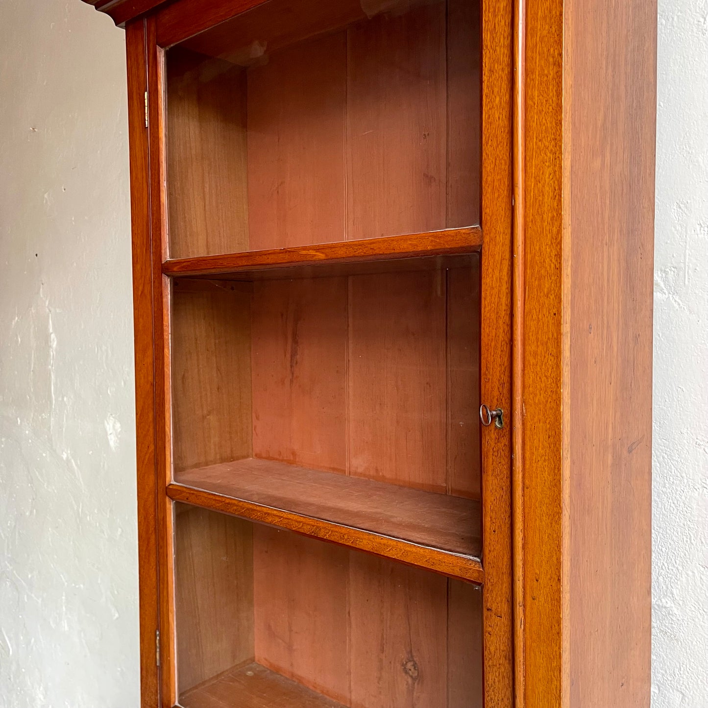 Antique Pine Glazed Cabinet - #1890