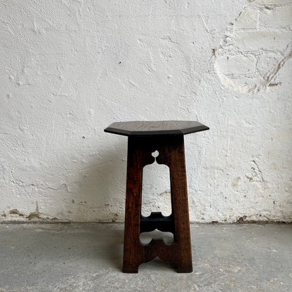 Arts & Crafts Oak Side Table - #1457