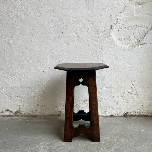 Arts & Crafts Oak Side Table - #1457