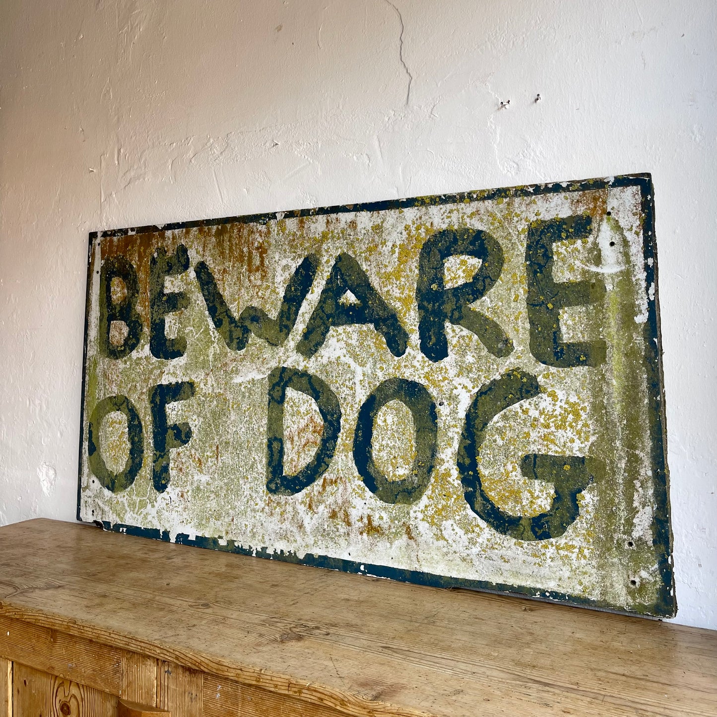 Vintage “Beware Of Dog” Sign - #1739