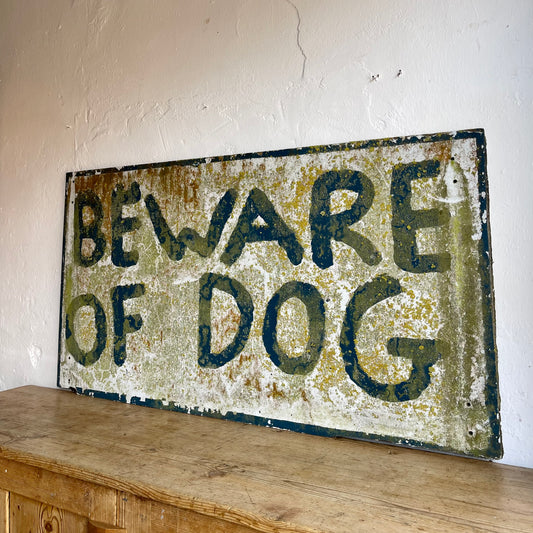 Vintage “Beware Of Dog” Sign - #1739
