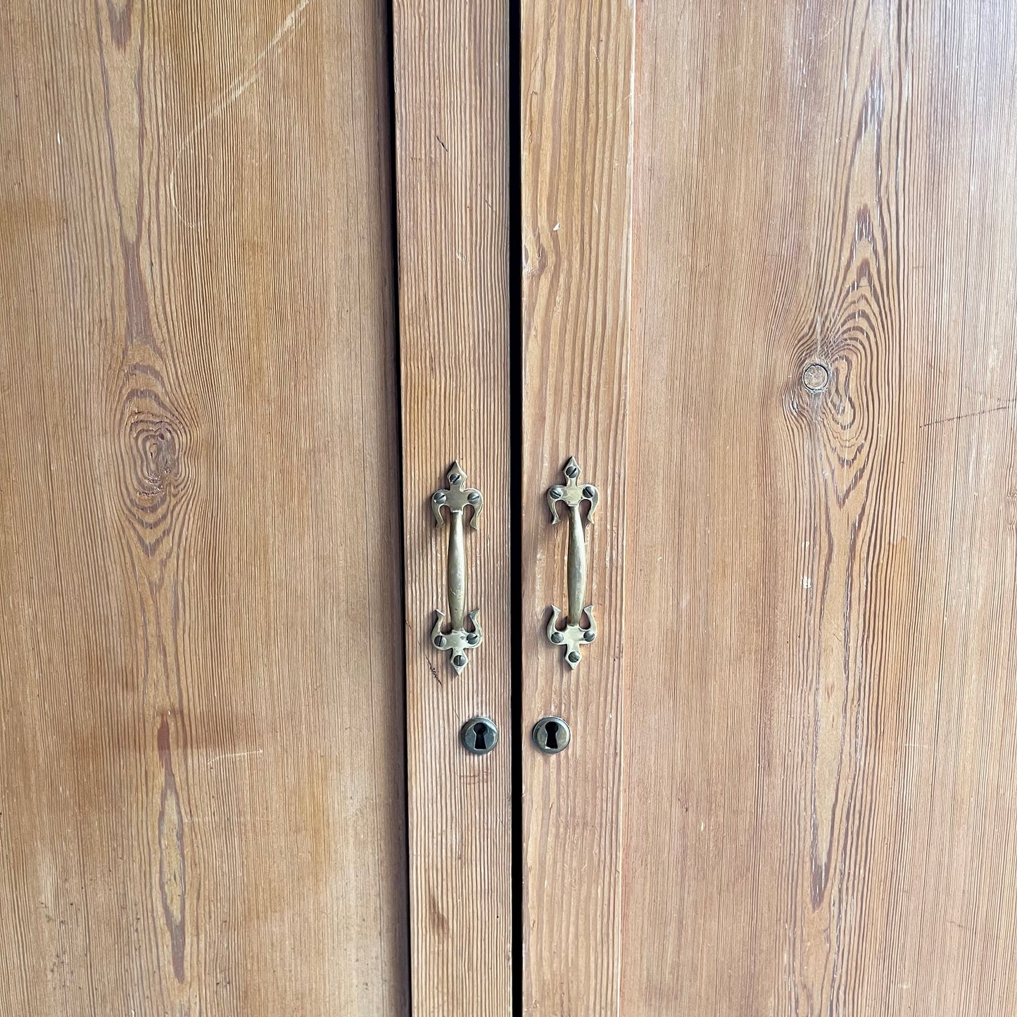 Antique Pine Wardrobe - #1834