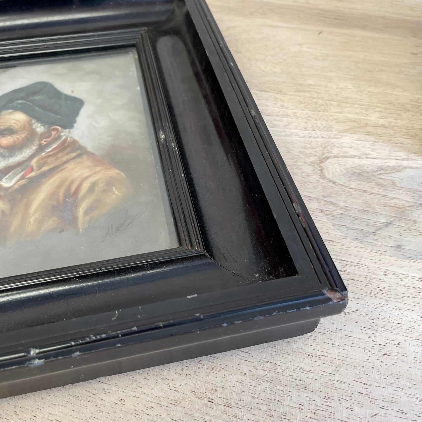 Pair Of Framed Antique Oil Paintings - #2250