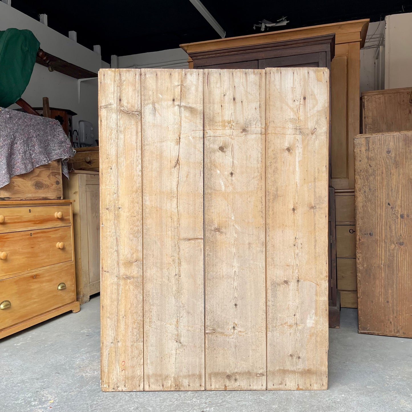 Antique Pine Wardrobe - #1834