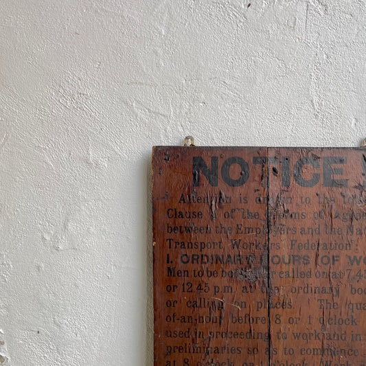 Antique Wooden Sign - #2059