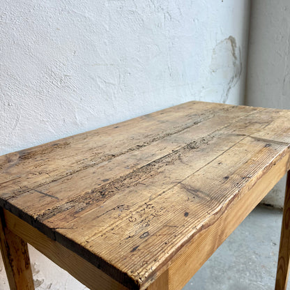 Small Antique Pine Table - #1875