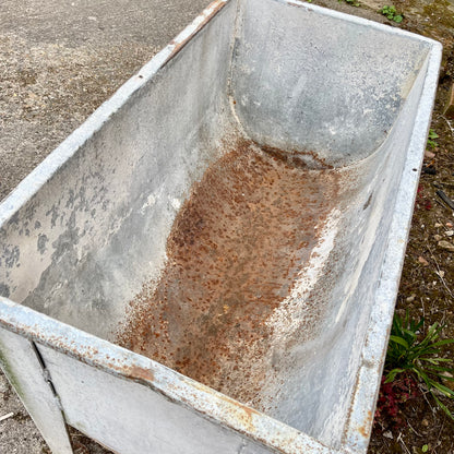 Vintage Galvanised Iron Planter - #1695