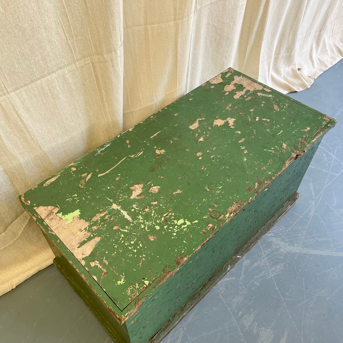 Antique Pine Painted Blanket Box - #2320