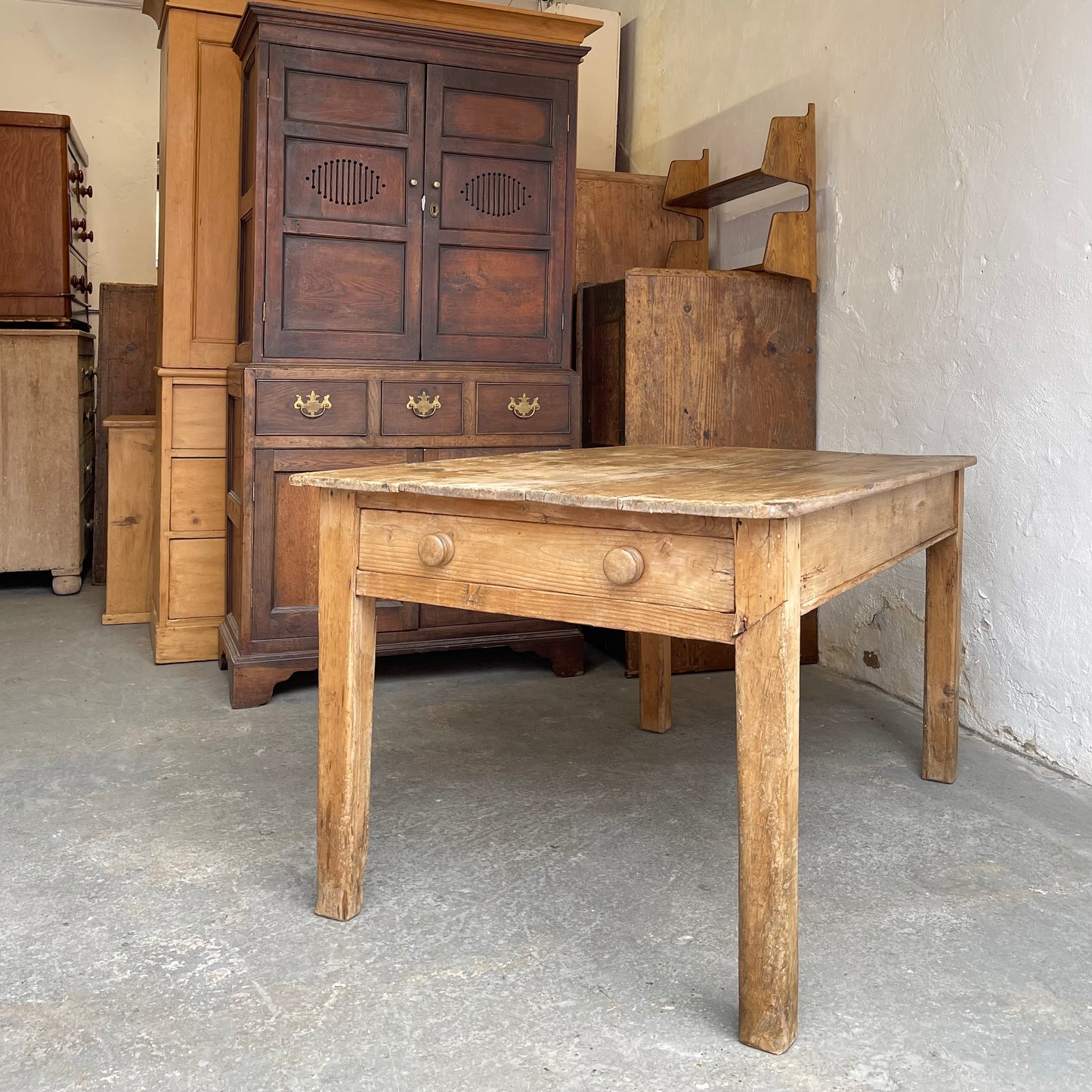 Antique Pine Table - #1835
