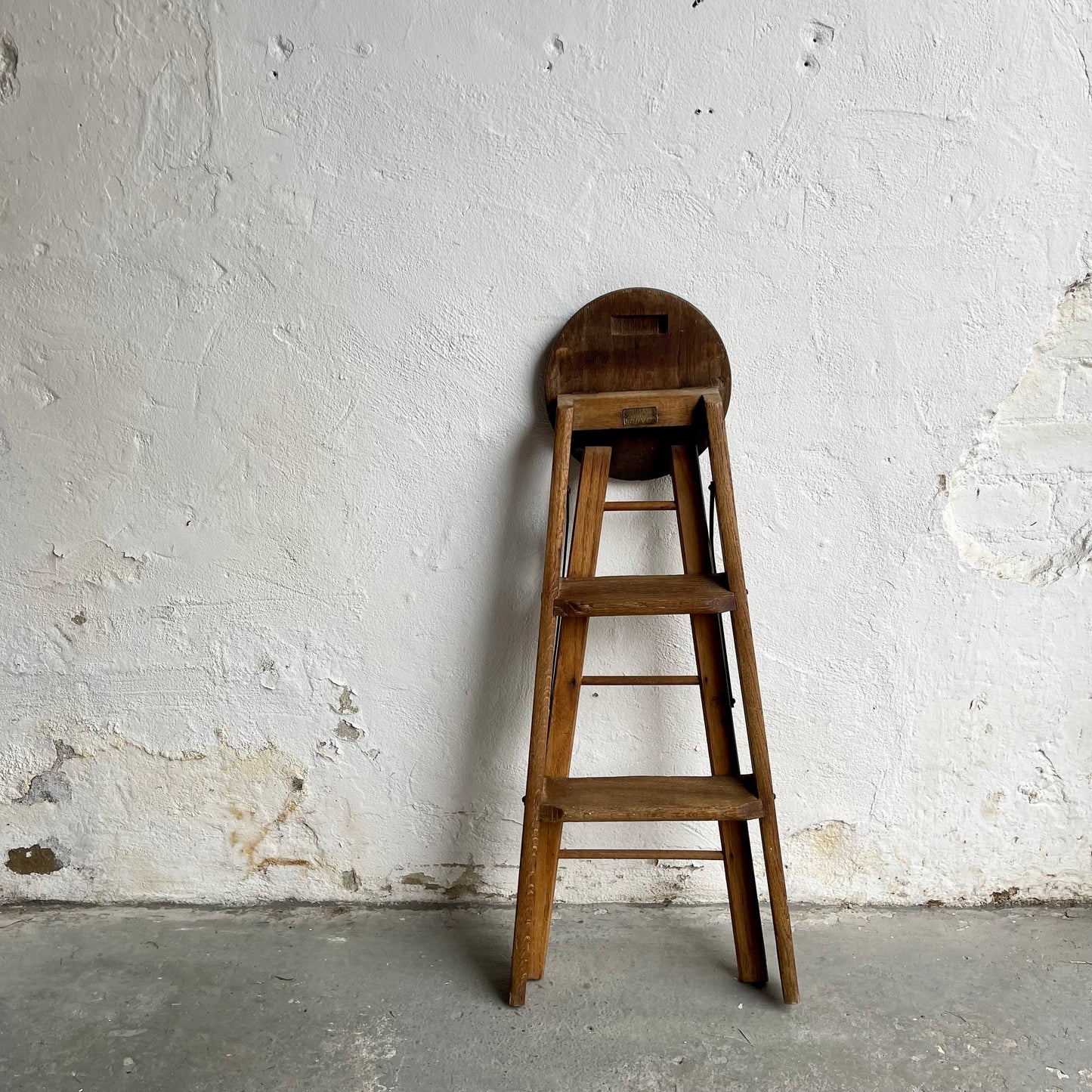 Antique Ladder Atlas Stool - 2097