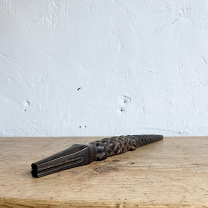 Vintage Hand Carved Wooden Crocodile