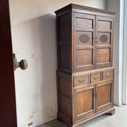 Antique Oak Bread Cupboard - #1829