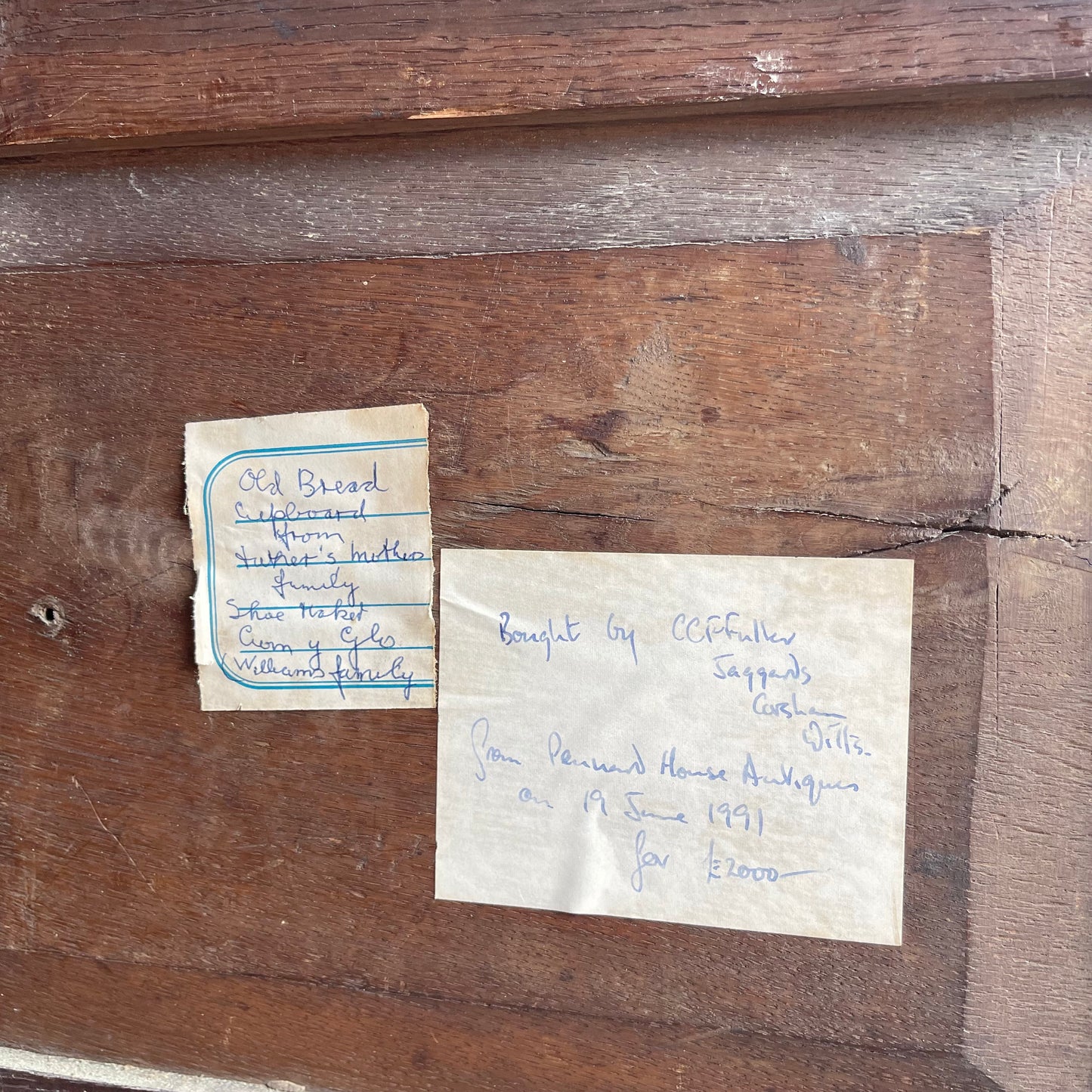 Antique Oak Bread Cupboard - #1829