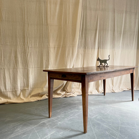Antique French Chestnut Table - #2331
