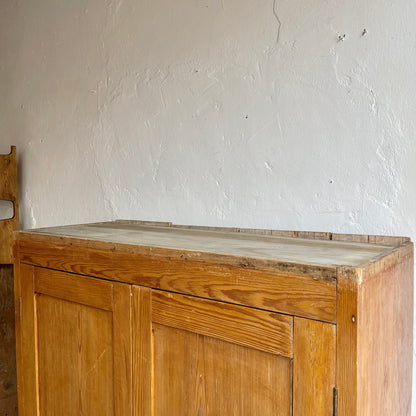 Antique Pine Wardrobe - #1834