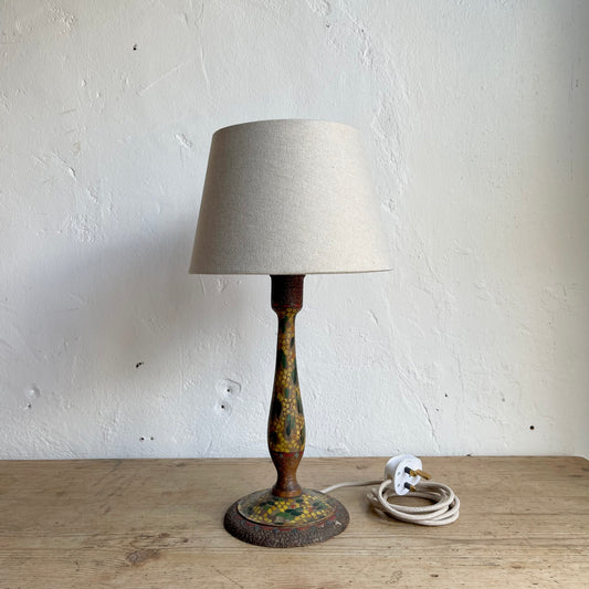 Vintage Painted Lamp Base