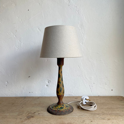 Vintage Painted Lamp Base